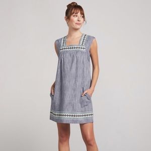 Faherty Brand Hailee Dress Jacquard Womens Size M